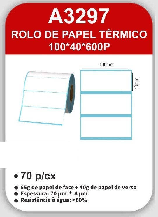 A3297 Rolo de Papel Térmico