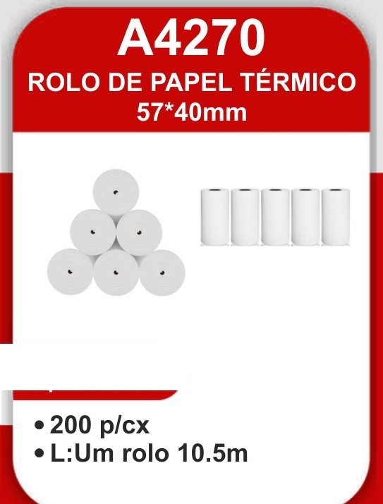 A4270 Rolo de Papel Térmico