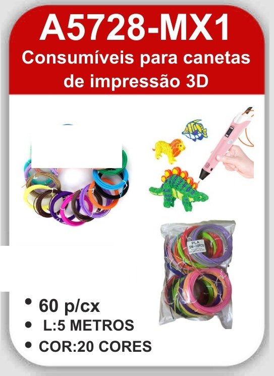A5728-MX1 Consumíveis para Canetas de Impressão 3D