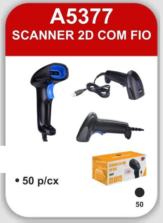 A5377 Scanner 2D com Fio