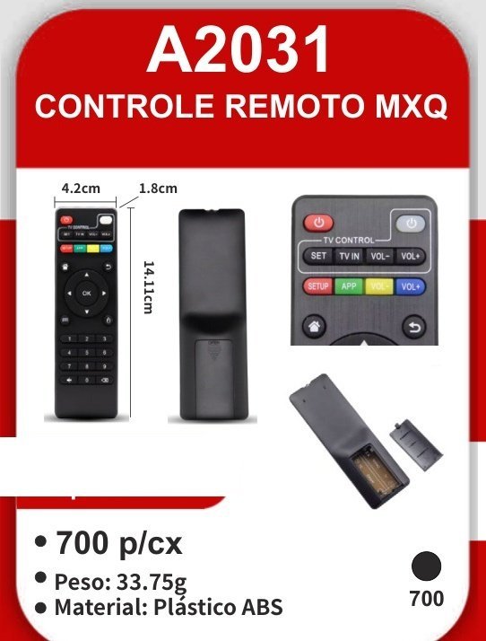 A2031 Controle Remoto Mxq