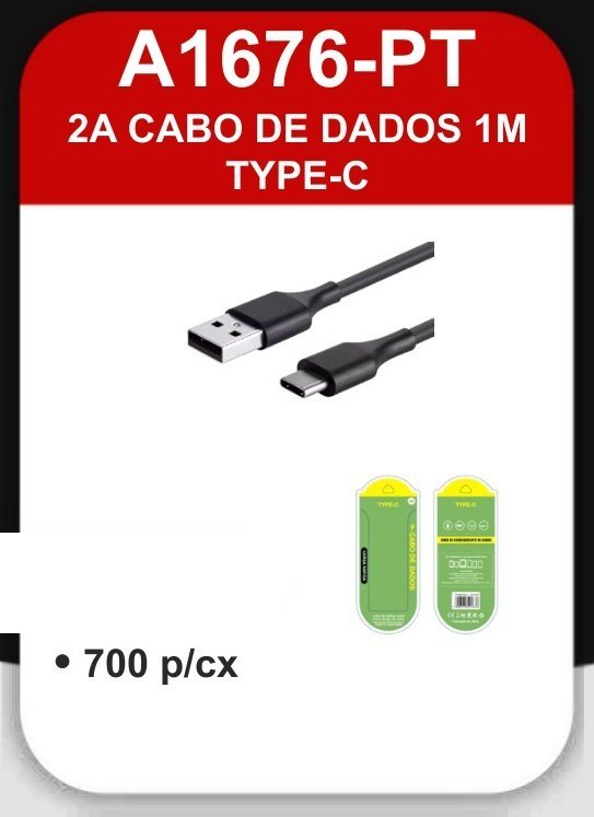 A1676-PT Cabo de Dados TYPE-C