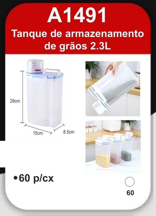 A1491 Tanque de Armazenamento de Grãos 2.3L