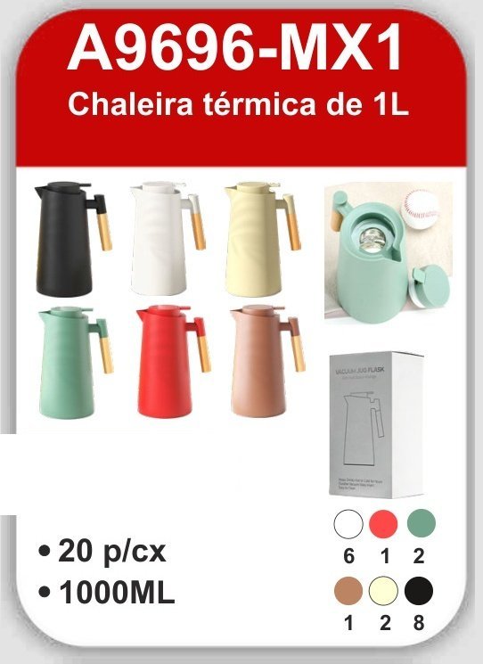 A9696-MX1 Chaleira Térmica de 1L